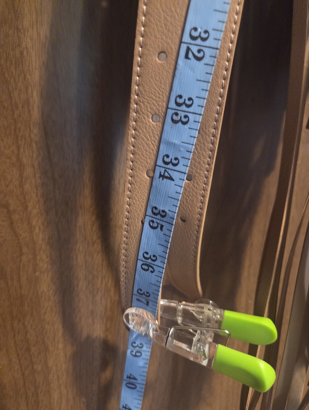 Fringe Double Buckle Wrap Belt in Tan By Venus - Picture 8 of 9
